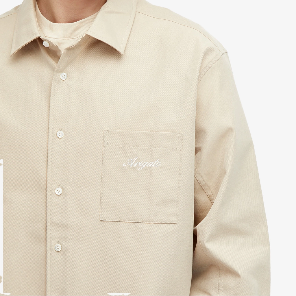 Axel Arigato Men's Flow Overshirt Beige
